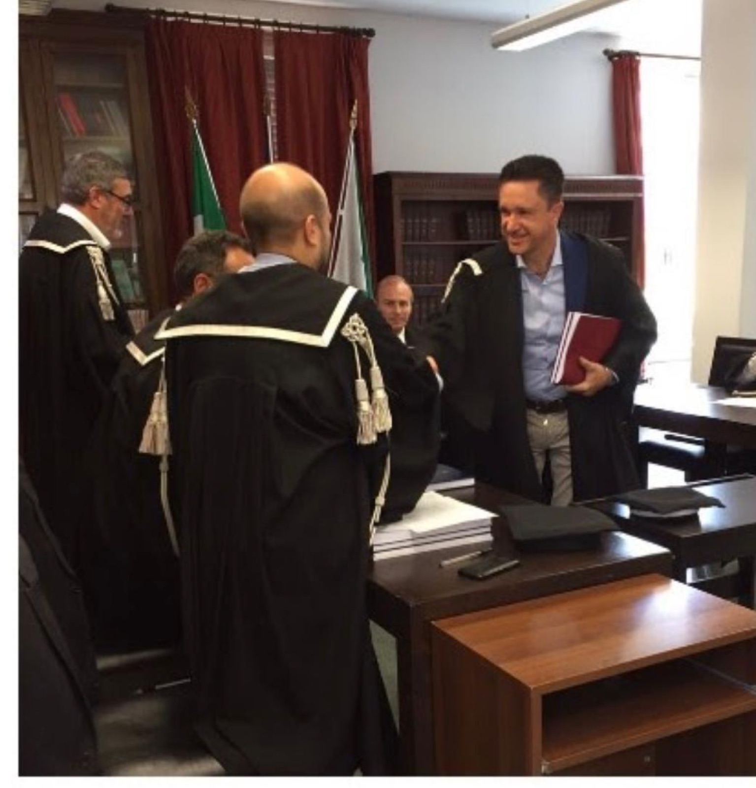 In toga, giorno di laurea