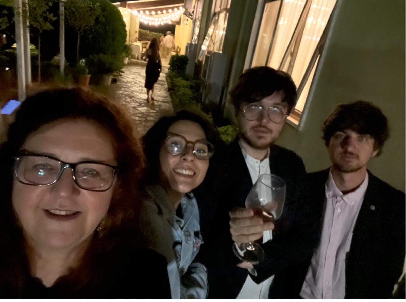 Selfie serale in famiglia